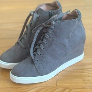 Gray L. Paolo wedge hightops